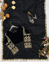 Black Hit Saree