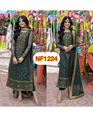 Mehendi Special Long Kurti 3 Pcs Set