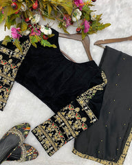 Black Hit Saree