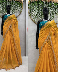 Most Elegant Yellow Saree