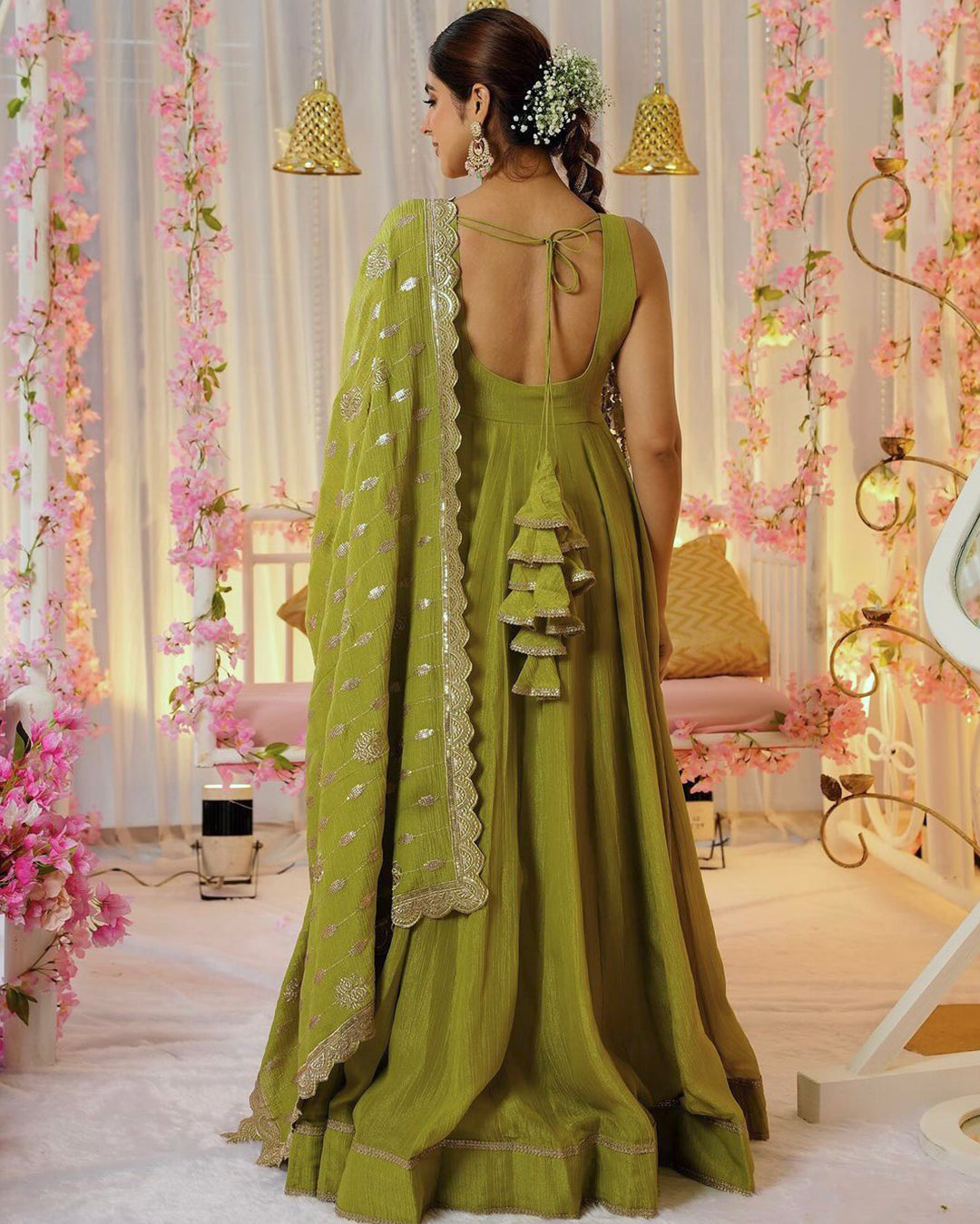 Mehendi Special Gown