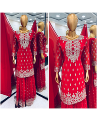 Fancy Top-Dupatta  Gharara