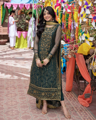 Mehendi Special Long Kurti 3 Pcs Set