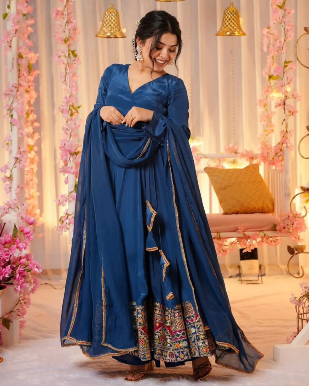 Anagrakha Style Blue Gown