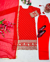 Karwa Special Long Kurti Set