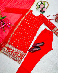 Karwa Special Long Kurti Set