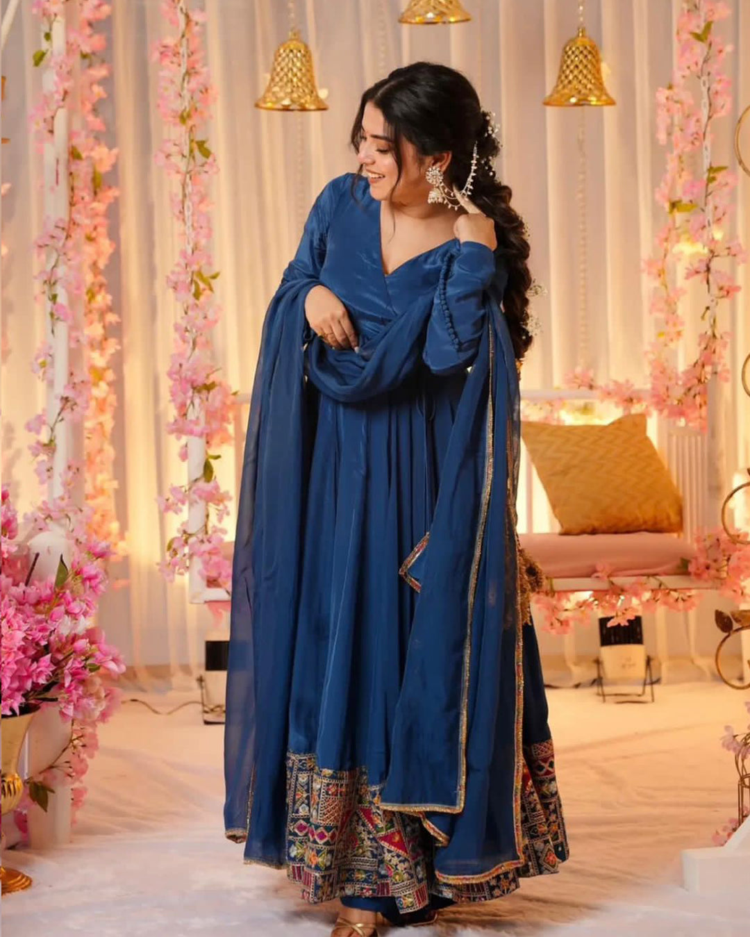 Anagrakha Style Blue Gown