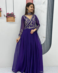 Angrakha Style Gown