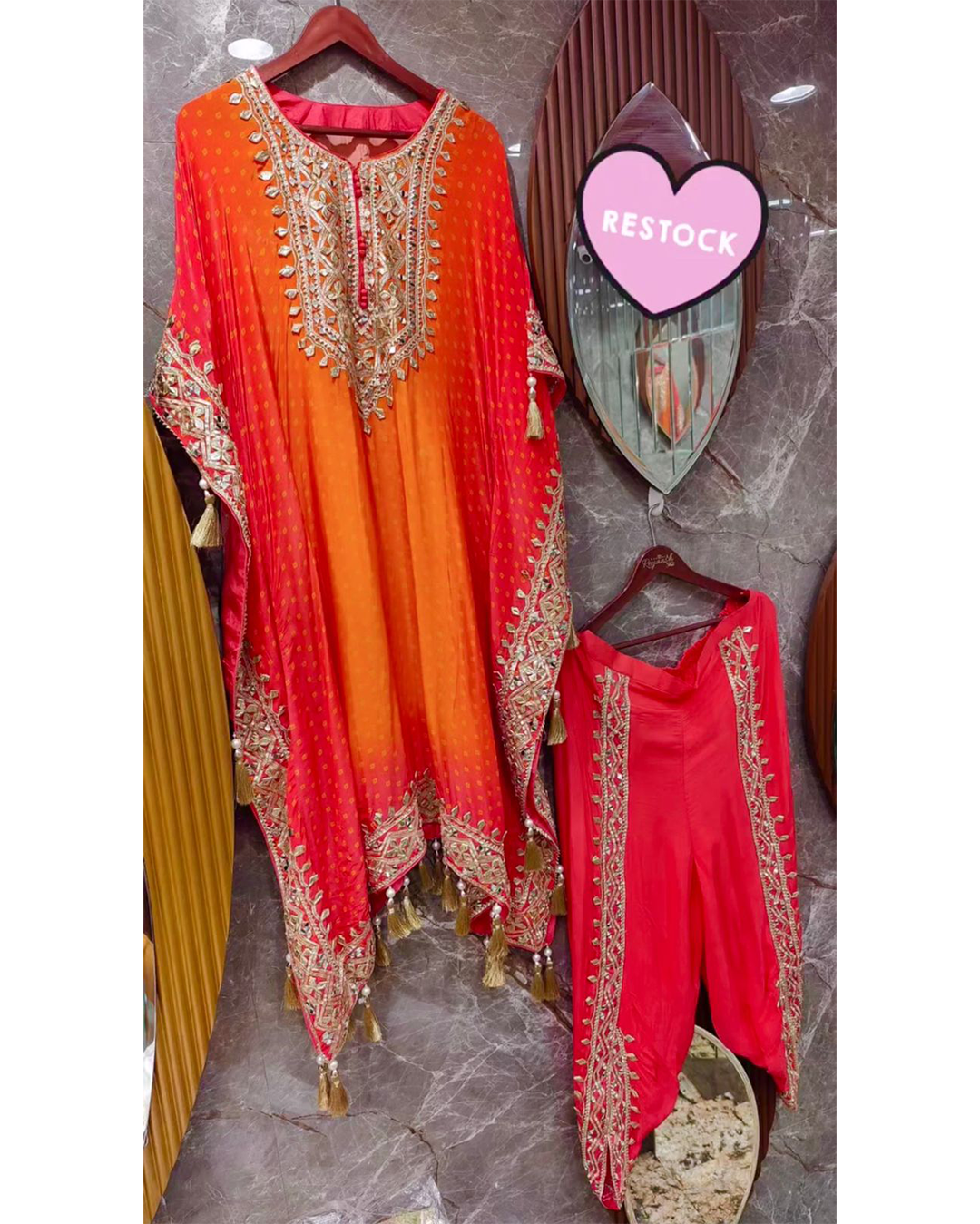 Kaftan With Dhoti Set