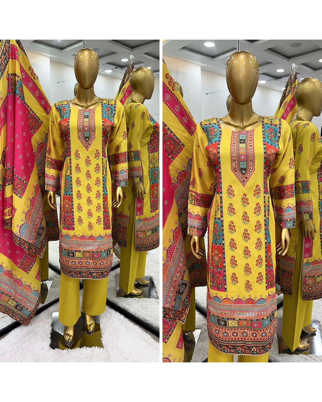 New Designer Collection In Heavy Pure Chinnon Silk