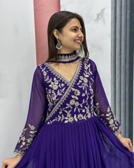 Angrakha Style Gown