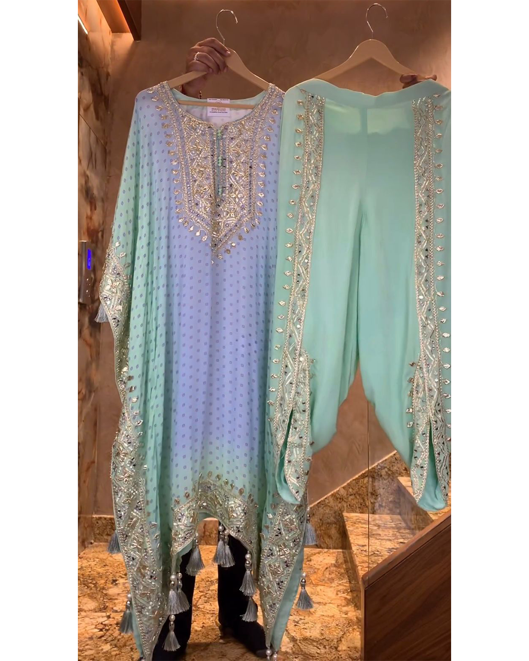 Kaftan With Dhoti Set